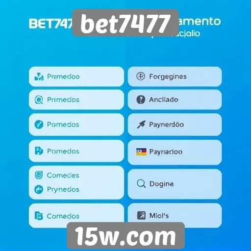 Métodos de pagamento aceitos no site bet7477