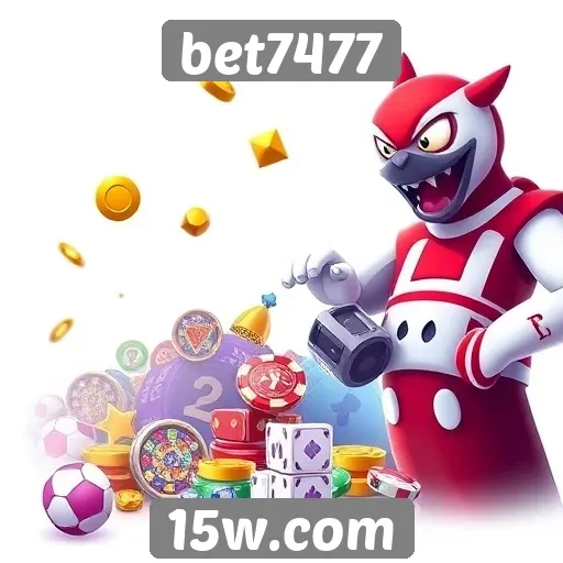 Variedade de jogos disponíveis na bet7477